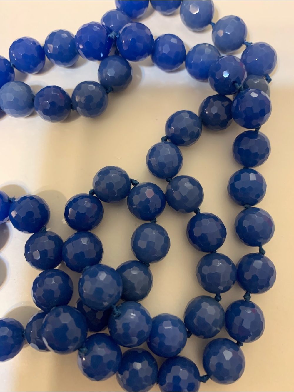 Blue Faceted Bead Necklace - Women Jewelry